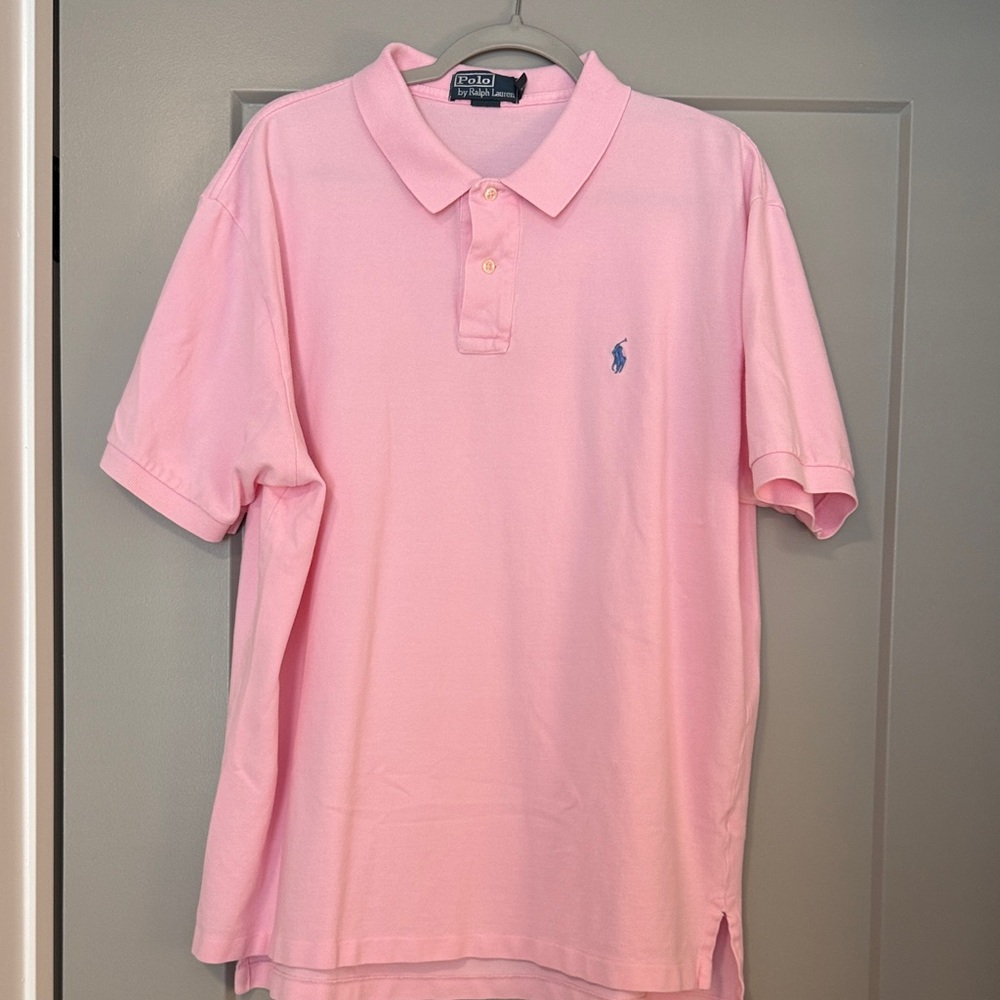 Ralph Lauren Light Pink Polo Shirt for Men